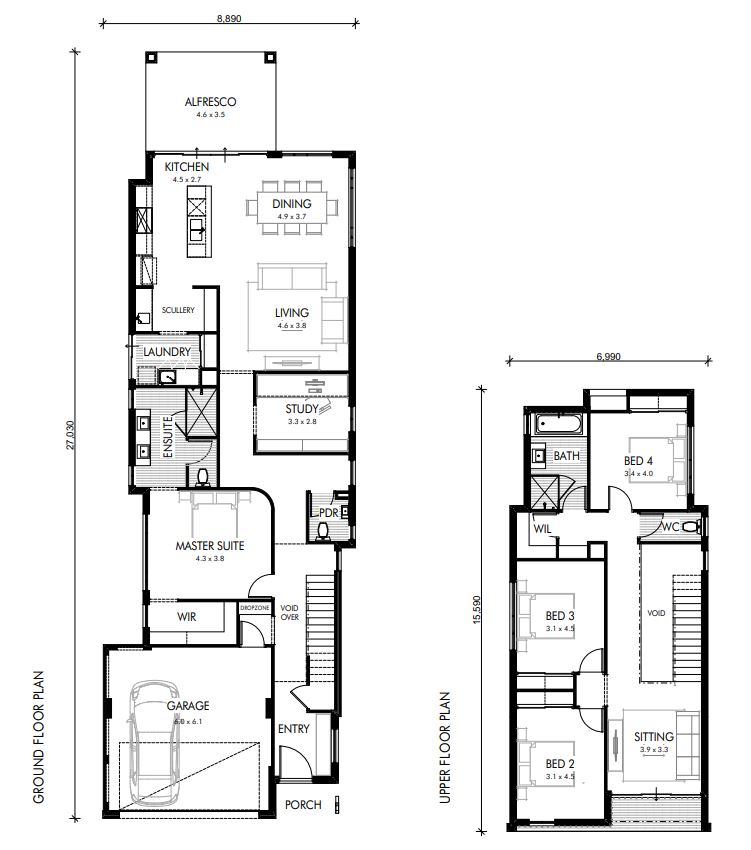 THE PADDINGTON | DESIGNER | 4 x 2 Home Design | View Floorplans, Images ...